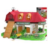 MISSING $35 Toy Barn House & Farm Playset