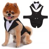 SEALED (M) Pet Dog Wedding Tuxedo Set w/Bow Tie