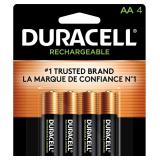 SEALED (AA) 4ct Duracell Rechargeable Batteries
