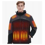NEW $130 (3XL) Mens Heated Jacket with Battery