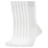 NEW 3 Pair White Womens Crew Socks