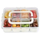 NEW $40 Snack Box Container w/8 Compartments