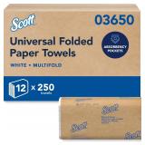 NEW $51 12 Packs Scott Multifold Paper Towels