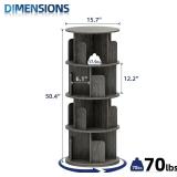 NEW $130 4 Tier Rotating Bookcase