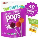 NEW 40PK Organic Vitamin C Lollipops-8.5oz Bag