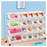 $144 Toy Storage Organizer, 4 TierToy Storage Rack