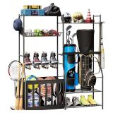 NEW $150 Garage Sports Equipment Storage Organizer