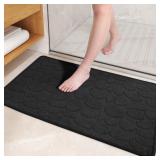 SEALED $33 Quick Dry Bath Mat Non-Slip -Grey