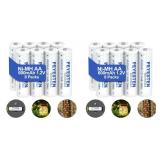 NEW $54 2 x 8PK AA Rechargeable Batteries 600mah