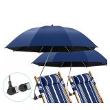 NEW $63 2pcs Beach Umbrella with Clamp