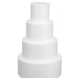 NEW $54 4 Set Round Foam Cake Dummies