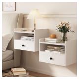 $120 2pk Floating Nightstand Modern Night Stands