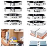 NEW 8PK Bed Sheet Organizer Bands,Adjustable Strap