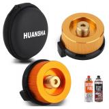 NEW 2PK Butane Fuel Canister Adapter Kit w/Case