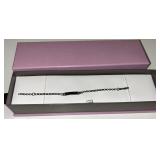 (6.5') Black Chain-Link Bracelet with Box