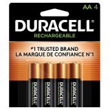 SEALED 4ct Duracell Rechargeable AA Batteries