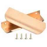 SEALED 10PK Modern Gold Cabinet Handles 3.7'