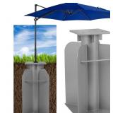 NEW $150 16.5lbs in-ground umbrella base