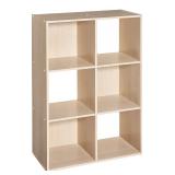 NEW $130 Cubeicals Organizer, 6-Cube, Birch