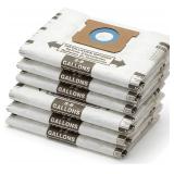 NEW 6 Pack Shop Vac Bags 5-8 Gallon