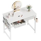 NEW $150 (31.5') Maihail Small Desk with Drawers