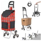 $55 Folding Shopping Cart, Tri-Wheels