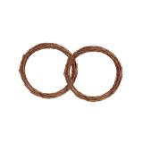NEW 2-pcs (16'x16')  Natural Rattan Wreath Frame