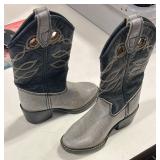 (T6) Toddlers Two-Tone Western-Style Cowboy Boots