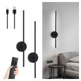 NEW $80 (28') Black Battery Operated Wall Lights