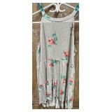 (1X) Torrid Floral Tiered Mini Halter-Top Dress