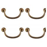 NEW $31 4PK Antique Brass Hardware Handle Pulls