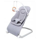 NEW $60 Grey Baby Bouncer