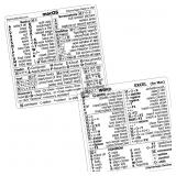 SEALED 5PK Mac OS Word+Excel Sticker Shortcuts