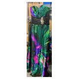 (16) Long Silky Dress