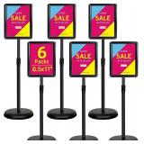 NEW $200 6Packs (8.5x11) Pedestal Poster Sign