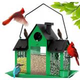 NEW $49 Large Solar Hanging Bird Feeder House