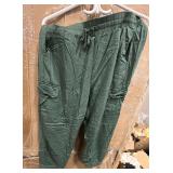 (2R) Torrid Green Cargo Jogger Pants