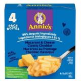 4pk Annie's Classic Cheddar Macaroni, 170g