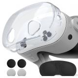 Qoosea Meta Quest 3S Cover with 4 Joystick Caps