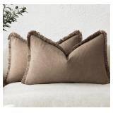 Set of 2 Linen Decorative Pillow Cases 30x50