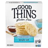 BB6/25 2x Good Thins The Rice One Simply Salt
