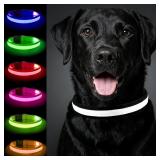 (M) BLACK Light Up Collar