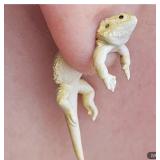 Pair Bearded Dragon Earrings