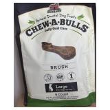 $20 6 Piece Large Chew A Bulls Brush