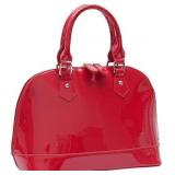 NEW $35 Patent Leather Dome Satchel Purse