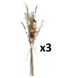NEW $169 3PK Home Decor Dried Flower Bouquet