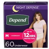 $57 Depend: NIGHT DEFENSE UNDERWEAR