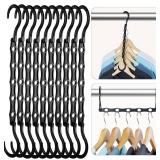SEALED 10PK Space Saving Sturdy Hanger Hooks