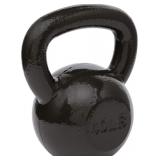Cast Iron Kettlebell, 40 LB, Black