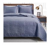 NEW $60 (K) Quilts for Bed Blue Bedspreads